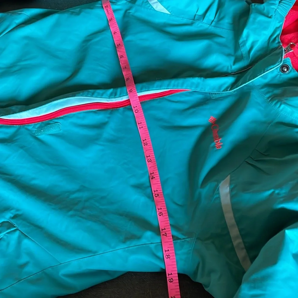 Columbia Kids L 14/16 Hooded Omni Heat Coat Teal & Pink